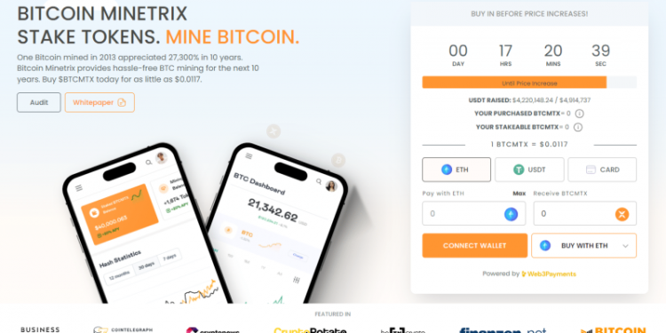 Bitcoin Minetrix Presale Enters Stage 9: Last Chance to Buy Before Price Hike