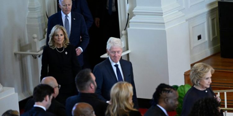 Bidens travel to Georgia to celebrate the life of Rosalynn Carter