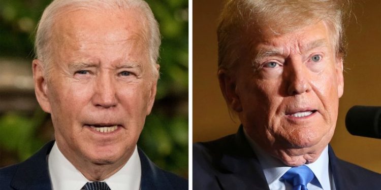 Trump and Biden take shots at each other, looking past rest of GOP field