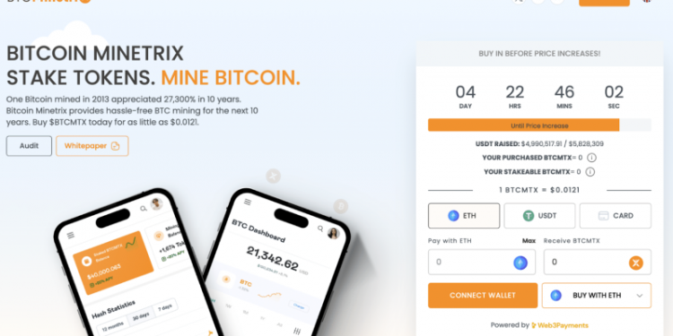 Bitcoin Price Targets $50,000 as Crypto Bull Run Explodes And BTC Cloud Mining Token Bitcoin Minetrix Pumps to $5m