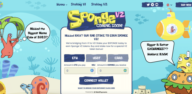 How to Buy Sponge V2 ($SPONGEV2) – Easy Guide