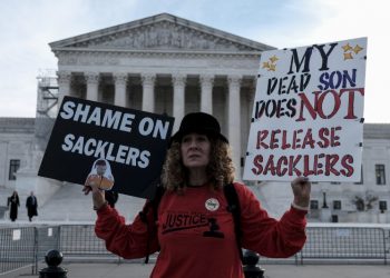 Supreme Court appears torn during Purdue opioid settlement arguments