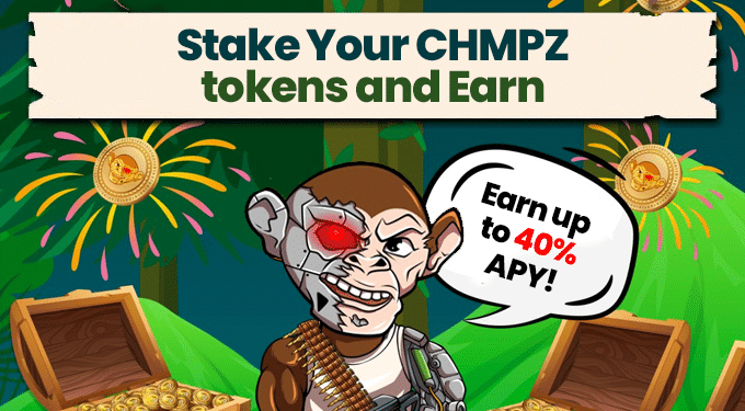 Chimpzee (CHMPZ) Sees Bump in Staked Funds as Staking Rewards Go Up To As Much As 40% APY
