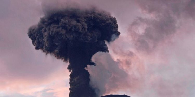 Indonesian volcano erupts for second time in just over a month