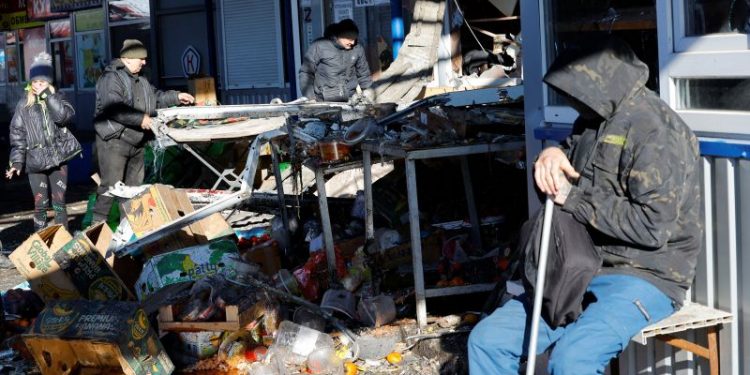 Moscow blames Ukraine for strikes that killed at least 28 in Russian-controlled Donetsk. Kyiv denies attack