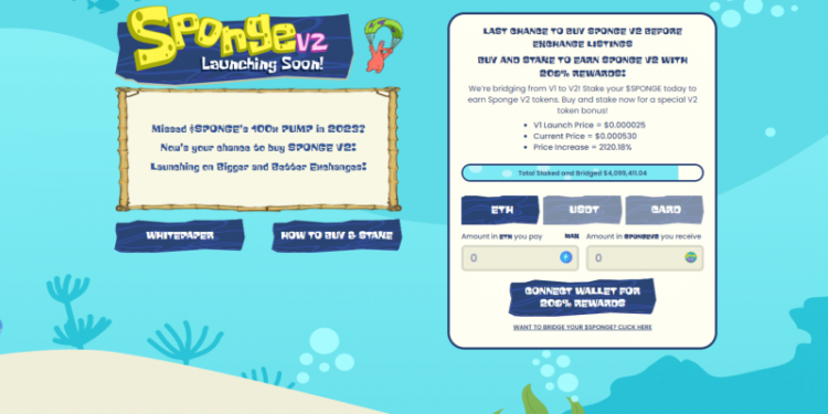 Top Meme Coin Sees Price Growth As Investors Brace For 11PM Sponge V2 Bridging Deadline – Only Hours Left to Stake