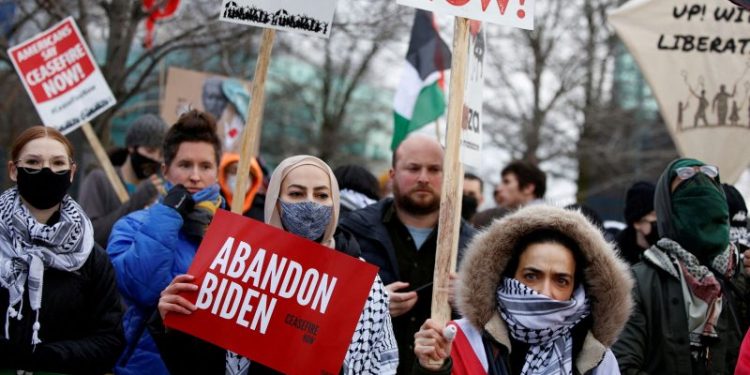 Biden faces major challenge on Gaza in next week’s Michigan primary