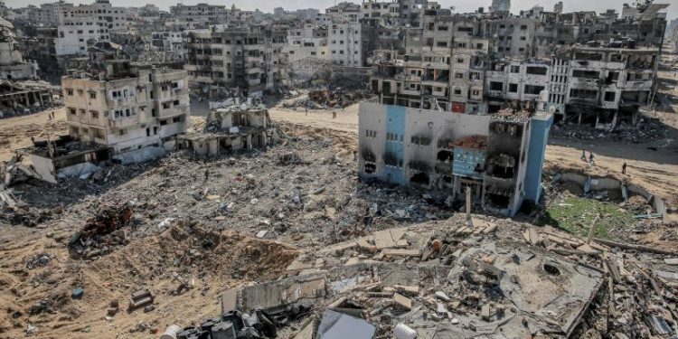 ‘We were walking in water, sand, mud’: Palestinian women describe terror of 12-mile escape on foot from Gaza City