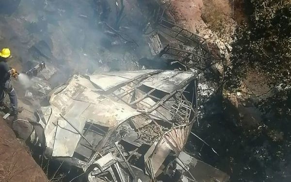 Bus carrying Easter worshippers falls off cliff killing 45 people in South Africa