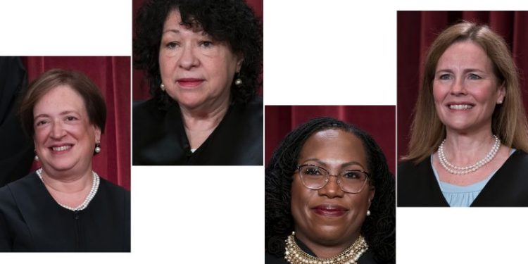 Periods, ‘live tissue’: Female justices get specific about women’s health