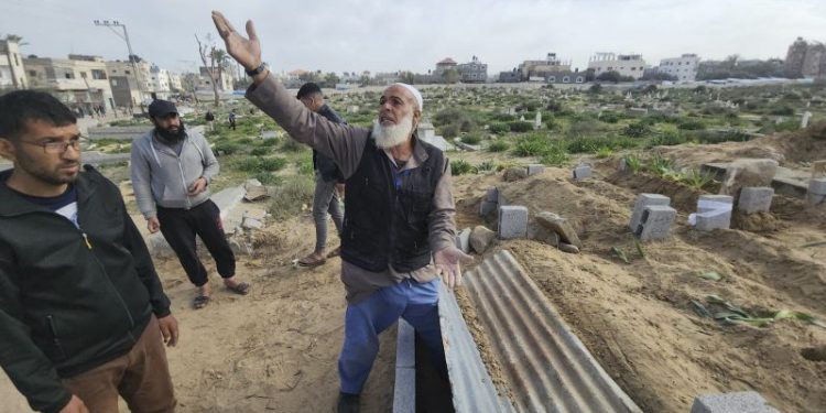 No space left for bodies, says gravedigger who’s overseen half of Gaza’s burials