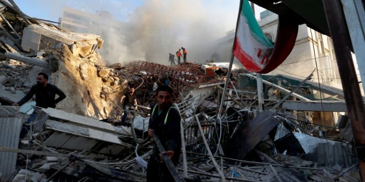 Iran accuses Israel of killing Iranian military commanders and others in airstrike on consulate in Syria