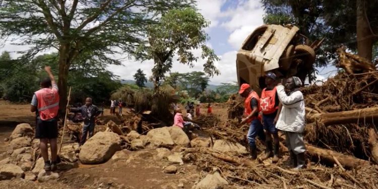 Dozens killed after dam bursts in Kenya as weeks of heavy rain devastate region