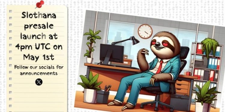 Slothana To Distribute Airdrop and Add Liquidity In 24 Hours Following Successful $15 Million Presale