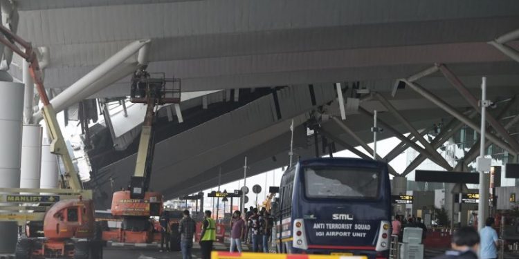 Delhi airport roof collapse kills one, injures others after heavy rains