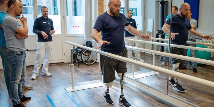 ‘A new life’: Ukrainian war amputees travel to Germany for custom-made limbs