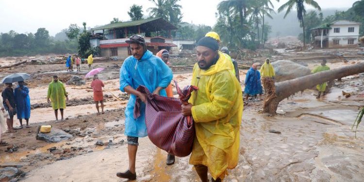 Landslides in India’s Kerala kill dozens, leave hundreds stranded