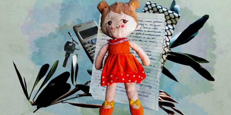 ‘Every moment we live must be documented’: A doll, letters and keys help displaced Gazans hold onto their identity