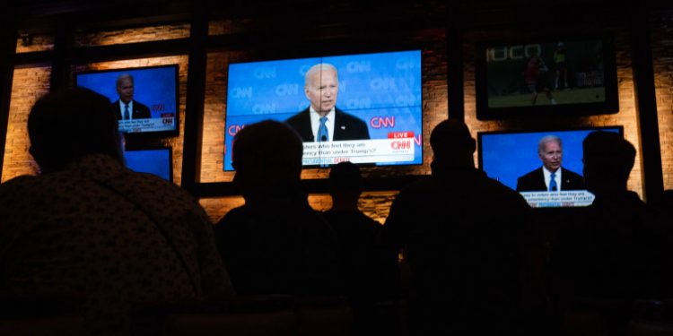 Presidential debate drew 51.3 million viewers, down from recent events