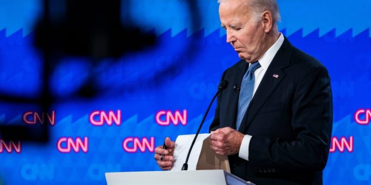 How Biden found himself at a loss for the words that so often served him