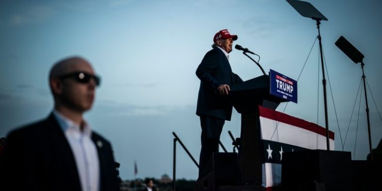 Trump reframes stump speech to include Harris as Democrats consider Biden’s future