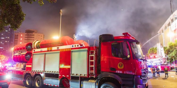 Fire at shopping mall in southwest China kills 16 people