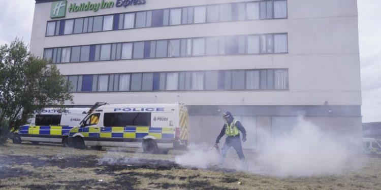 ‘They tried to kill people:’ Rotherham residents despair after riot at hotel housing asylum seekers