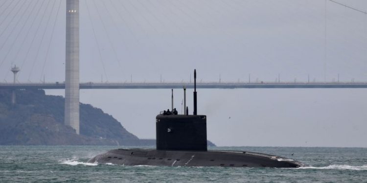 Russian submarine sunk in Crimean port, Ukraine claims
