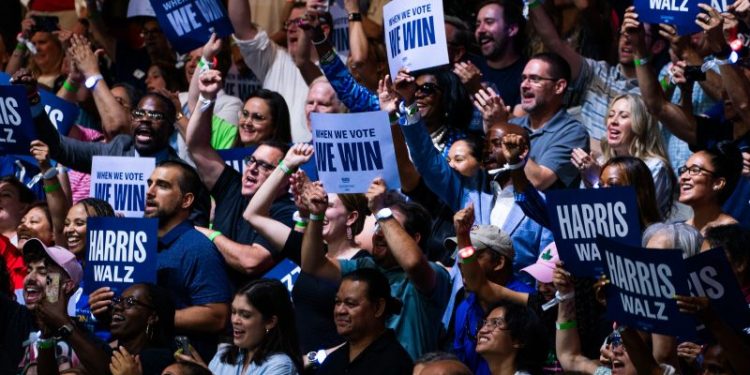 Harris rallies get edgy with four-letter words