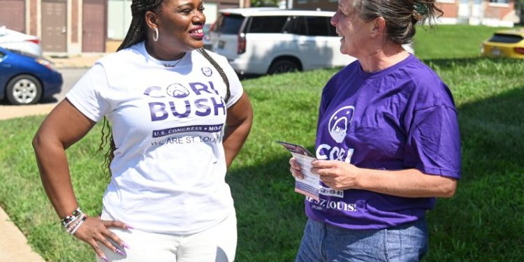 Cori Bush faces primary challenge as voters head to polls in Missouri, Michigan and Washington