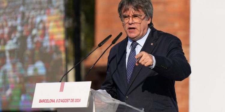 Catalan separatist Puigdemont leaves Spain after avoiding arrest, ally says