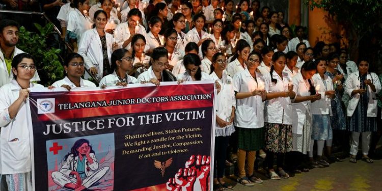 Doctors strike across India to protest rape and murder of trainee medic