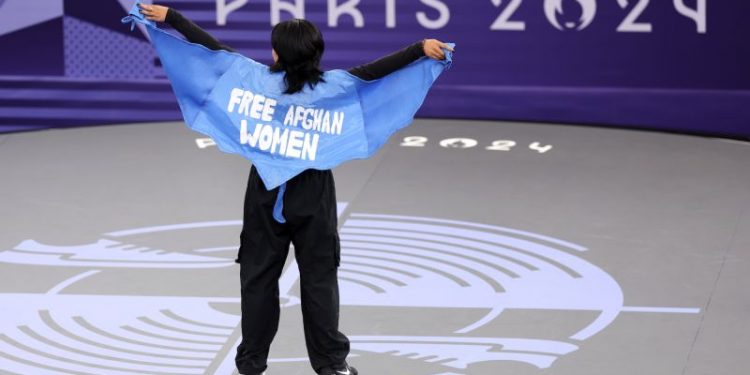 Olympic breaking athlete disqualified for ‘free Afghan women’ cape