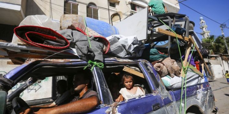 Thousands fleeing parts of southern Gaza after Israeli military reissues evacuation order