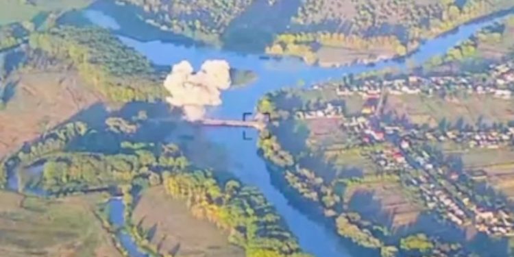 Zelensky says Ukraine ‘getting stronger’ in Kursk as his troops blow up second bridge