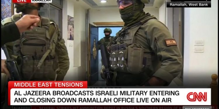 Israeli soldiers raid and order closure of Al Jazeera’s Ramallah offices