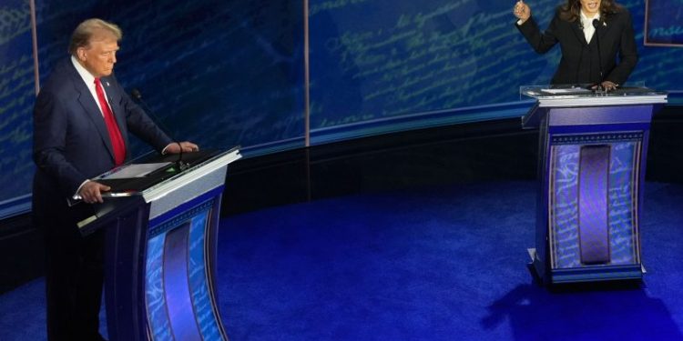 Harris to troll Trump on second debate during Georgia-Alabama game