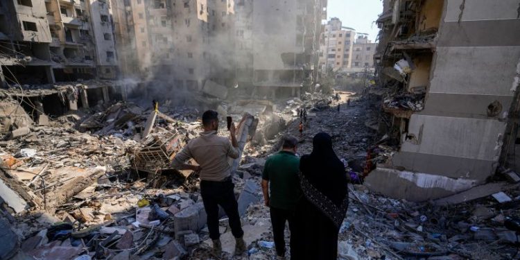 Devastation on the streets of Lebanon after days of Israeli bombardment