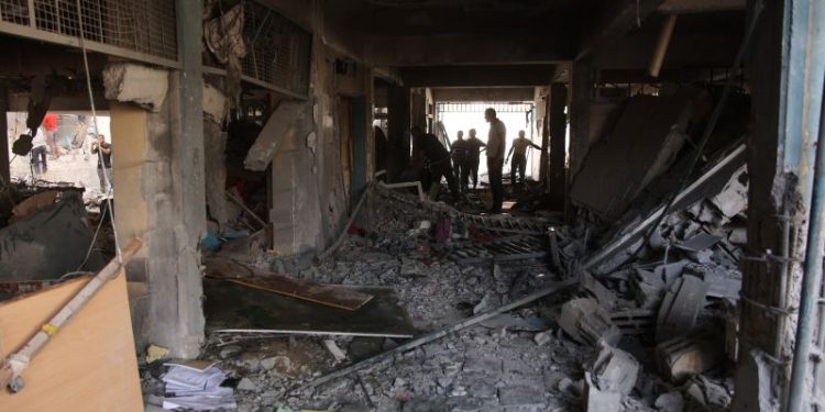 At least 22 killed in Israeli strike on Gaza school compound