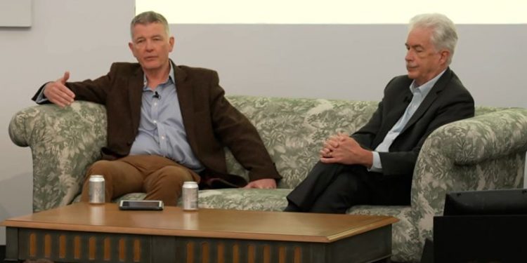 CIA and MI6 heads make unprecedented joint public appearance in London