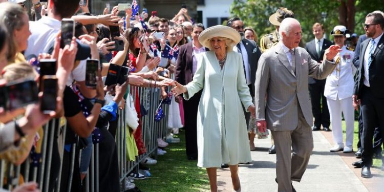 Britain’s King Charles and Queen Camilla attend church on Australia tour