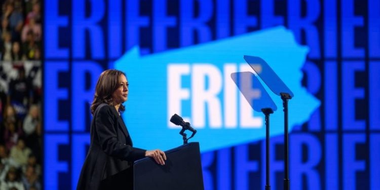 Harris slams Trump as ‘unhinged’ as they trade attacks in Pennsylvania