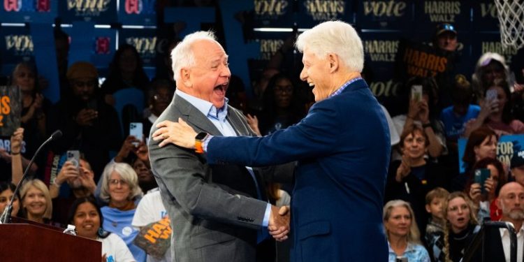 After low profile, Bill Clinton steps back on stage as surrogate for Harris