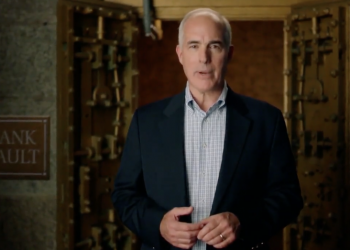 Democratic senator attacks his Pennsylvania rival with an invented claim