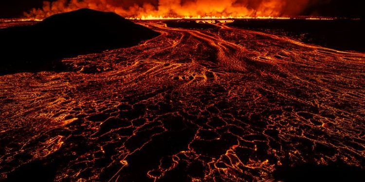Iceland volcano erupts for the seventh time in a year