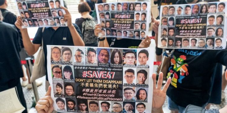 Joshua Wong shouts ‘I love Hong Kong’ as more than 40 leading democracy leaders handed lengthy prison terms in mass trial