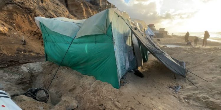 ‘Winter in Gaza means more people will die shivering’: Cold and rain pose added threat to displaced Palestinians
