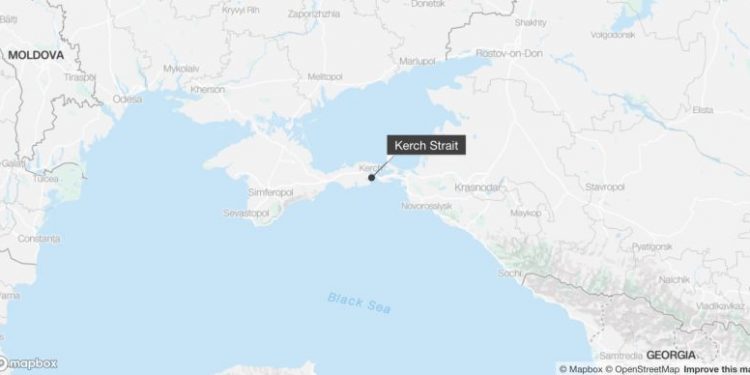 Two Russian cargo ships are in distress near Crimea following bad weather