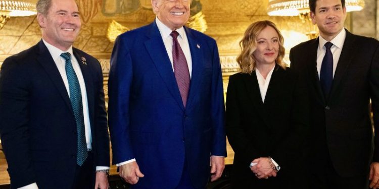 Trump hails Italy’s PM as a ‘fantastic woman’ as she visits him in Florida