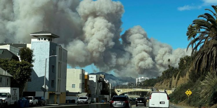 Wildfires are breaking out in Southern California as the ‘most destructive windstorm’ in over a decade hits